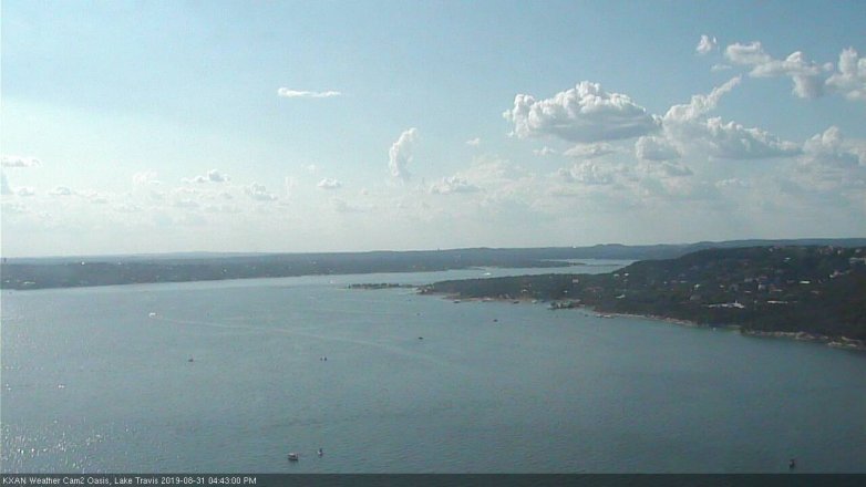 Lake Travis webcam, August 31, 2019 3:45 PM CT