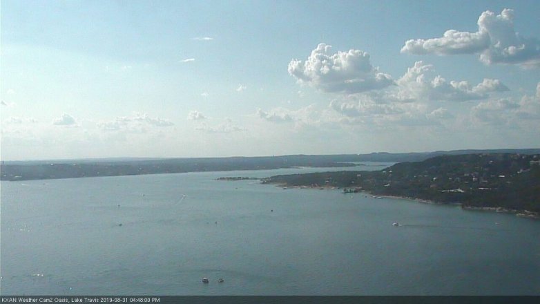Lake Travis webcam, August 31, 2019 3:50 PM CT