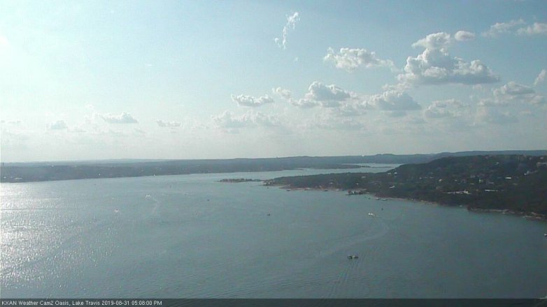 Lake Travis webcam, August 31, 2019 4:10 PM CT