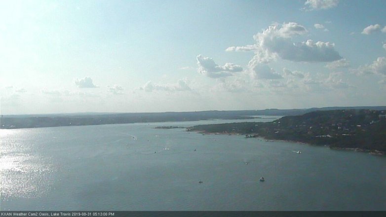 Lake Travis webcam, August 31, 2019 4:15 PM CT
