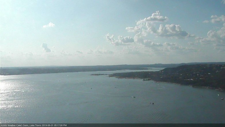 Lake Travis webcam, August 31, 2019 4:20 PM CT