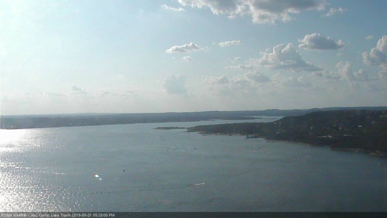 Lake Travis webcam, August 31, 2019 4:30 PM CT