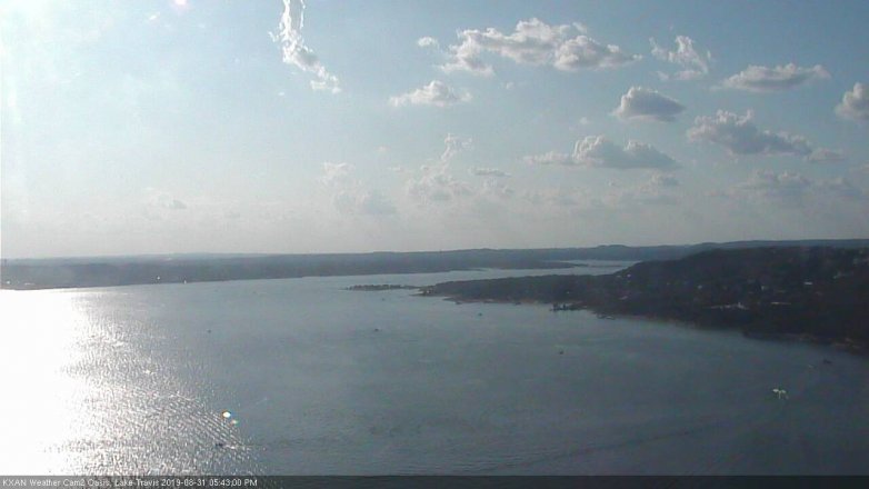 Lake Travis webcam, August 31, 2019 4:45 PM CT