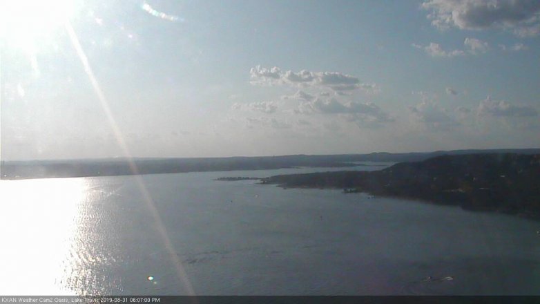Lake Travis webcam, August 31, 2019 5:10 PM CT
