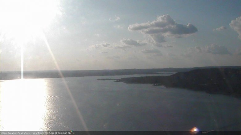Lake Travis webcam, August 31, 2019 5:30 PM CT