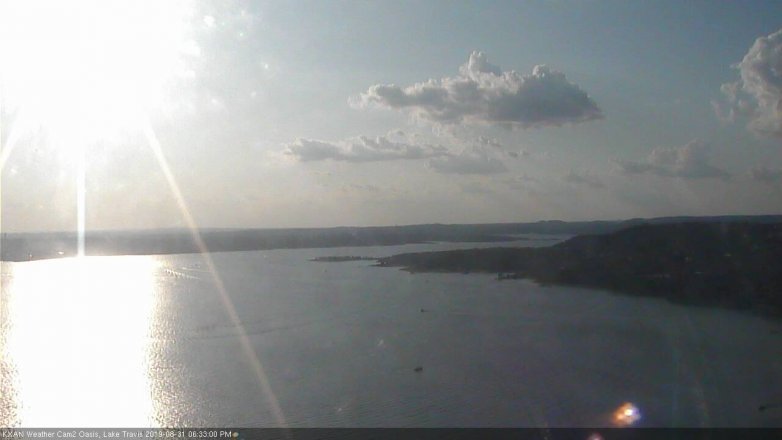 Lake Travis webcam, August 31, 2019 5:35 PM CT