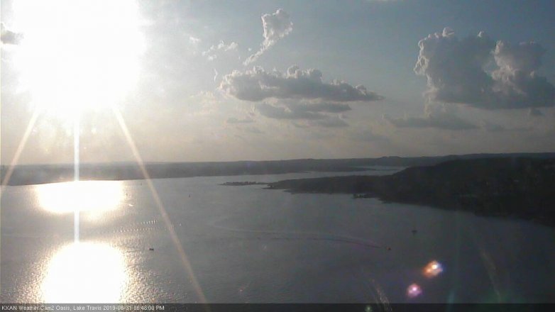 Lake Travis webcam, August 31, 2019 5:50 PM CT