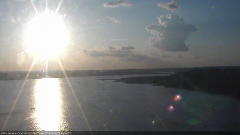 Lake Travis webcam, August 31, 2019 6:15 PM CT