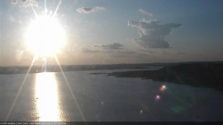 Lake Travis webcam, August 31, 2019 6:20 PM CT