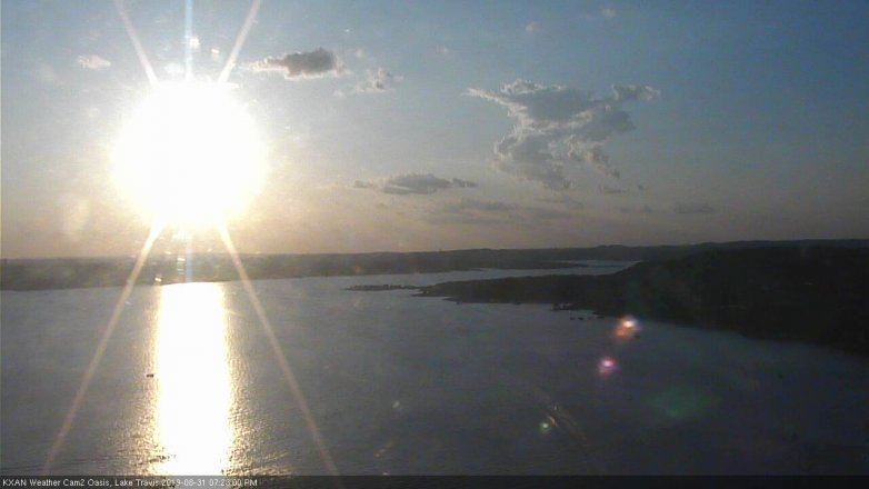 Lake Travis webcam, August 31, 2019 6:25 PM CT