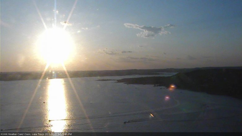 Lake Travis webcam, August 31, 2019 6:30 PM CT
