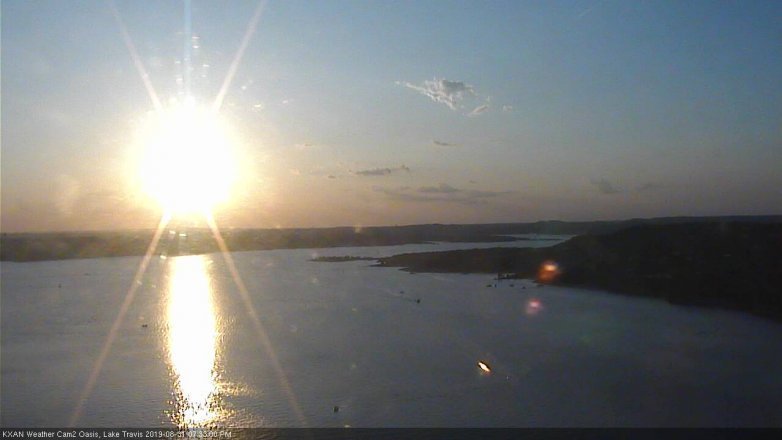 Lake Travis webcam, August 31, 2019 6:35 PM CT