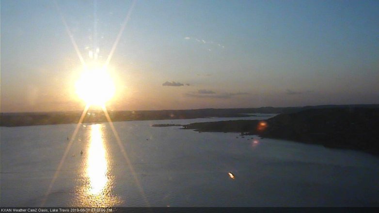 Lake Travis webcam, August 31, 2019 6:40 PM CT