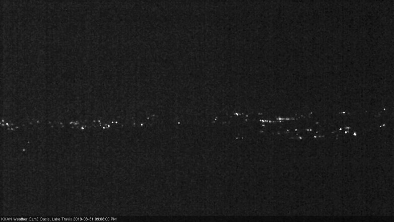 Lake Travis webcam, August 31, 2019 8:10 PM CT