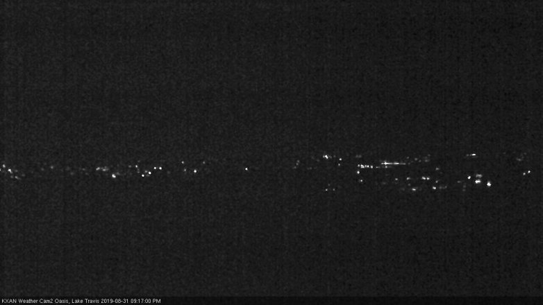 Lake Travis webcam, August 31, 2019 8:20 PM CT