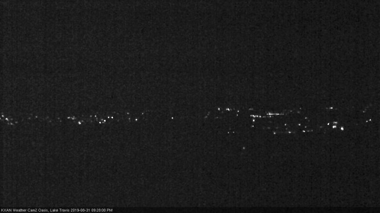 Lake Travis webcam, August 31, 2019 8:30 PM CT