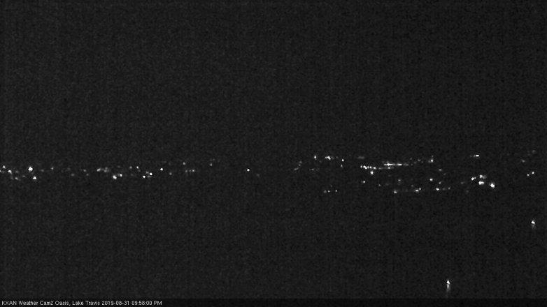 Lake Travis webcam, August 31, 2019 9:00 PM CT