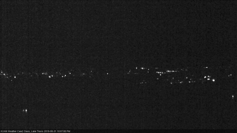 Lake Travis webcam, August 31, 2019 9:10 PM CT