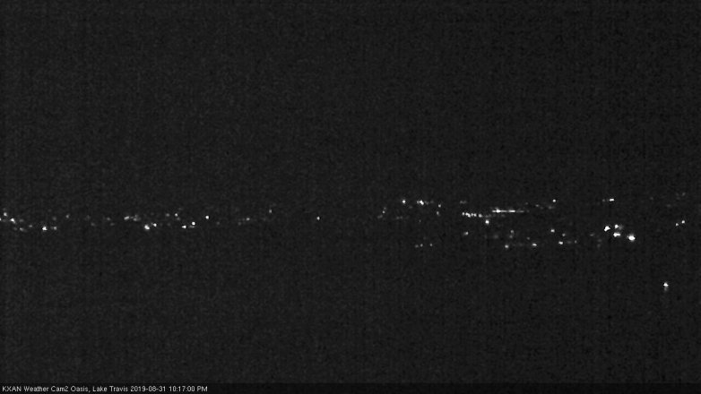 Lake Travis webcam, August 31, 2019 9:20 PM CT
