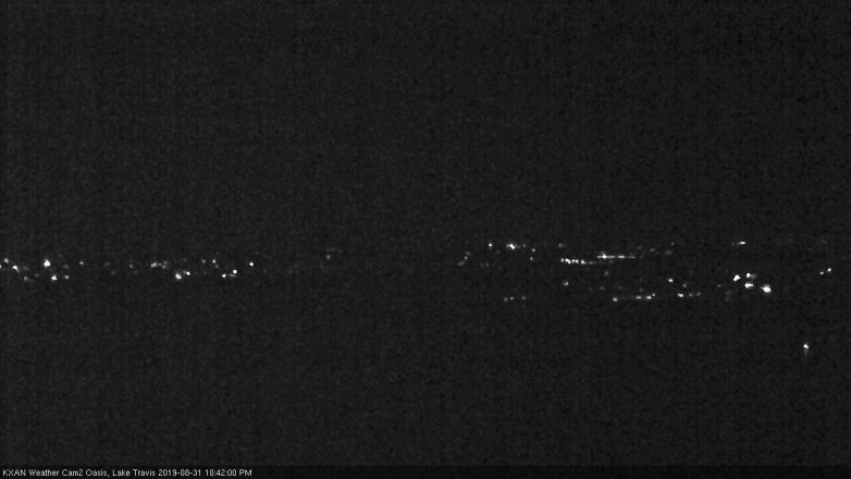 Lake Travis webcam, August 31, 2019 9:45 PM CT