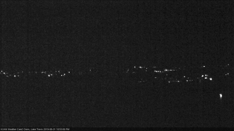 Lake Travis webcam, August 31, 2019 9:55 PM CT