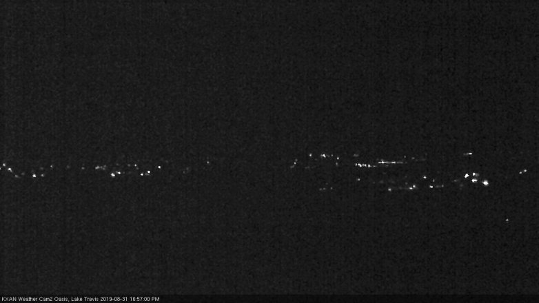Lake Travis webcam, August 31, 2019 10:00 PM CT