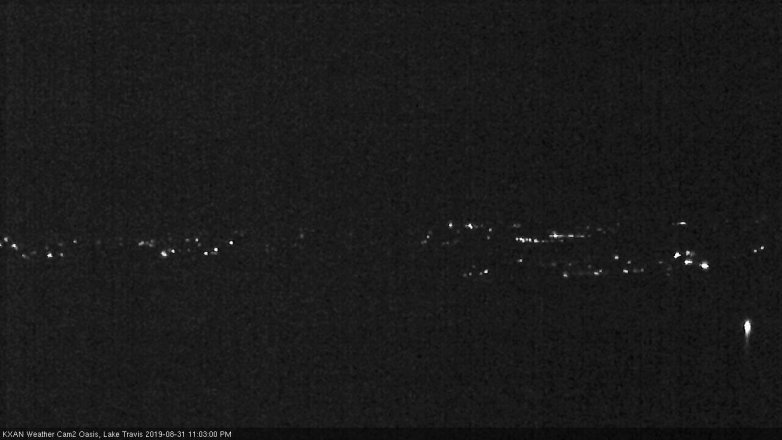 Lake Travis webcam, August 31, 2019 10:05 PM CT