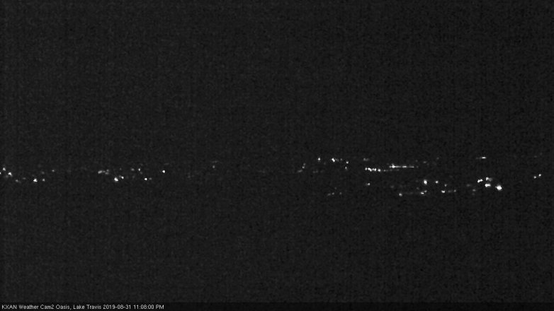 Lake Travis webcam, August 31, 2019 10:10 PM CT