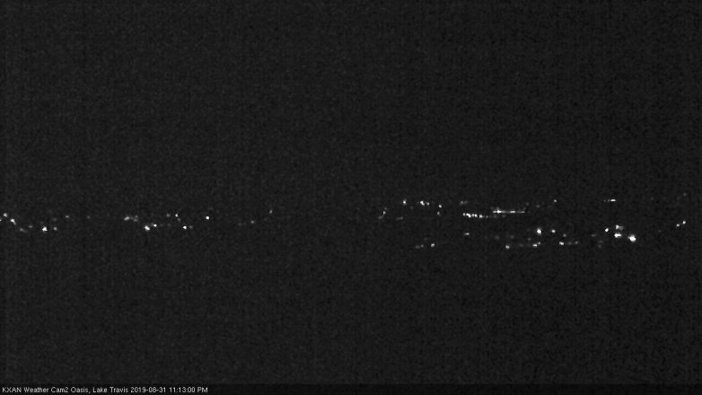 Lake Travis webcam, August 31, 2019 10:15 PM CT
