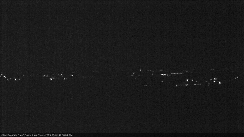 Lake Travis webcam, August 31, 2019 11:05 PM CT