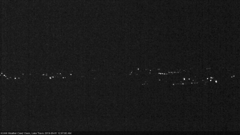 Lake Travis webcam, August 31, 2019 11:10 PM CT