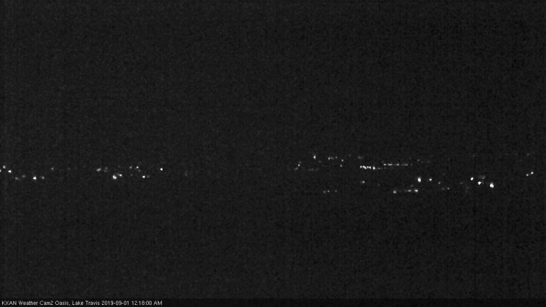 Lake Travis webcam, August 31, 2019 11:20 PM CT