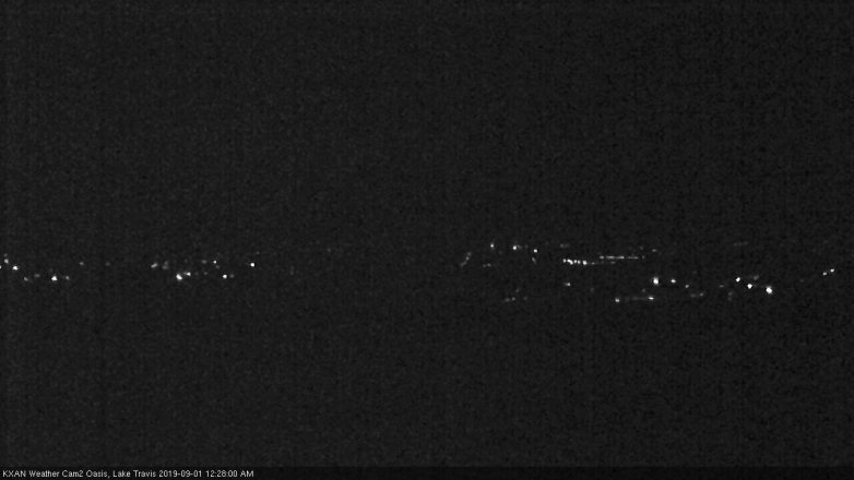 Lake Travis webcam, August 31, 2019 11:30 PM CT