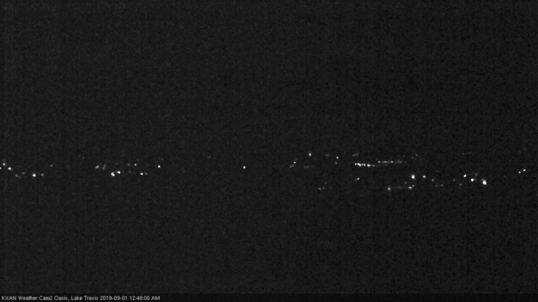 Lake Travis webcam, August 31, 2019 11:50 PM CT