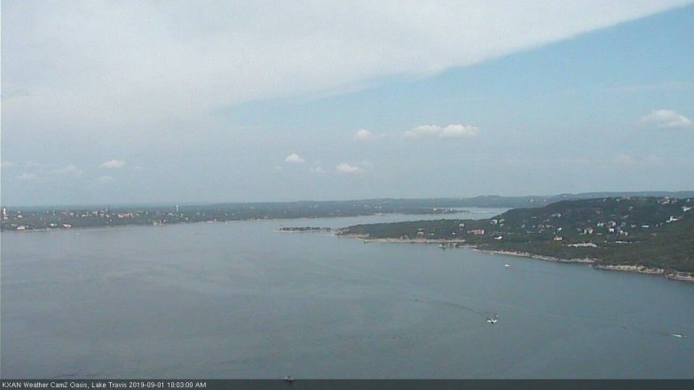 Lake Travis webcam, September 1, 2019 9:05 AM CT