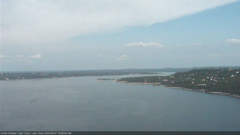 Lake Travis webcam, September 1, 2019 9:10 AM CT