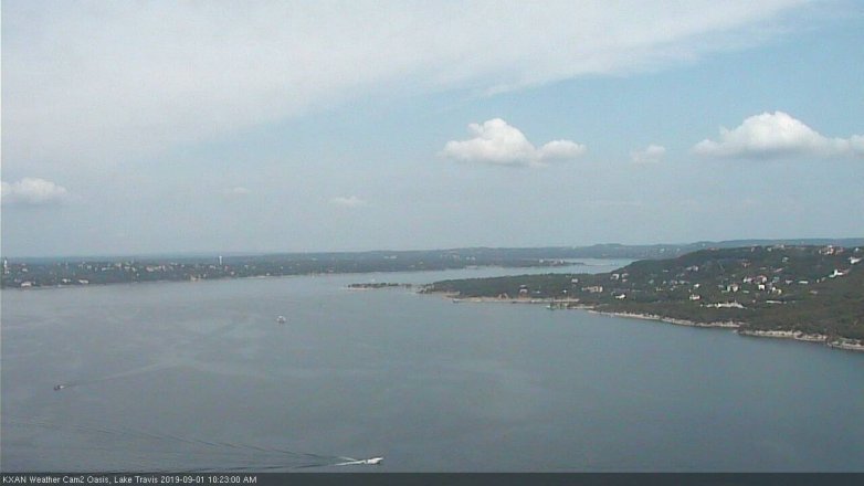 Lake Travis webcam, September 1, 2019 9:25 AM CT