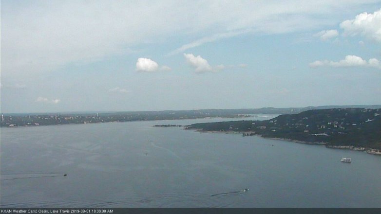 Lake Travis webcam, September 1, 2019 9:40 AM CT