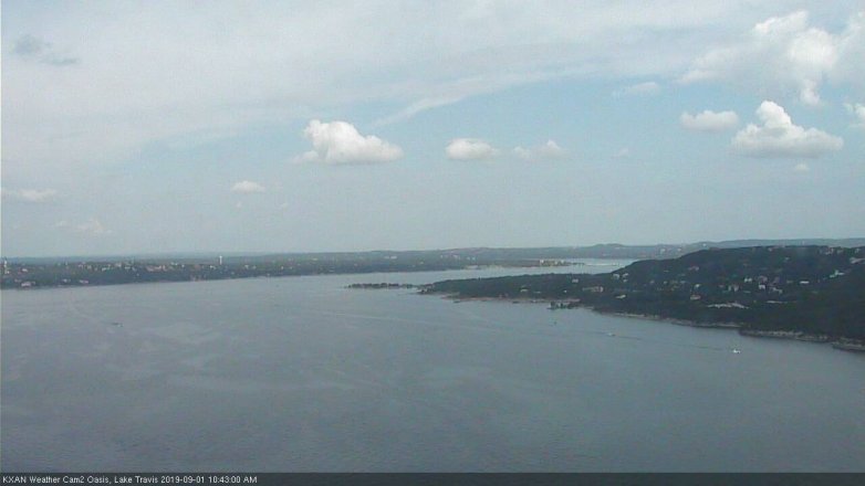 Lake Travis webcam, September 1, 2019 9:45 AM CT