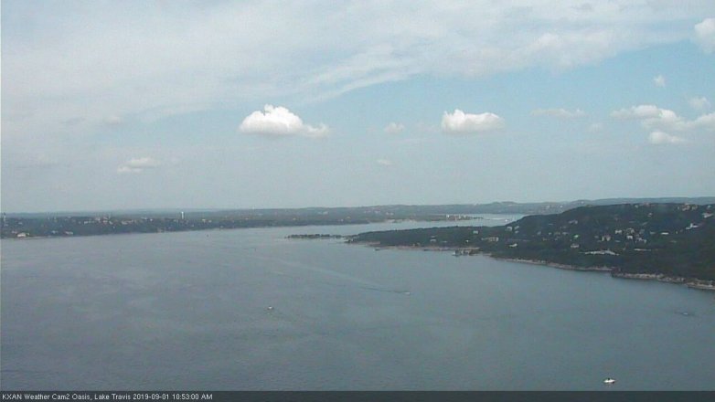 Lake Travis webcam, September 1, 2019 9:55 AM CT