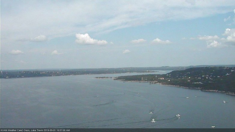 Lake Travis webcam, September 1, 2019 10:00 AM CT
