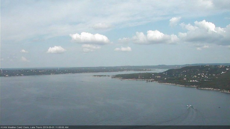 Lake Travis webcam, September 1, 2019 10:10 AM CT