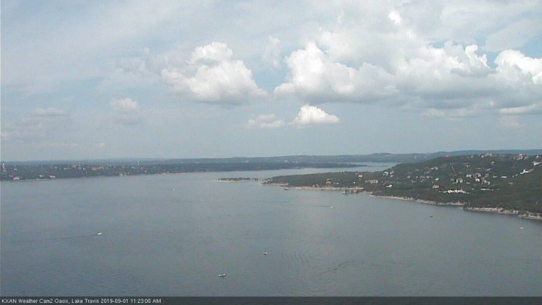 Lake Travis webcam, September 1, 2019 10:25 AM CT
