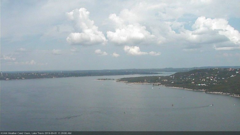 Lake Travis webcam, September 1, 2019 10:30 AM CT