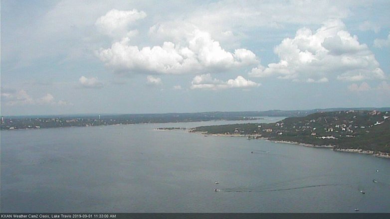 Lake Travis webcam, September 1, 2019 10:35 AM CT