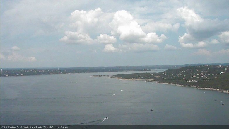 Lake Travis webcam, September 1, 2019 10:45 AM CT