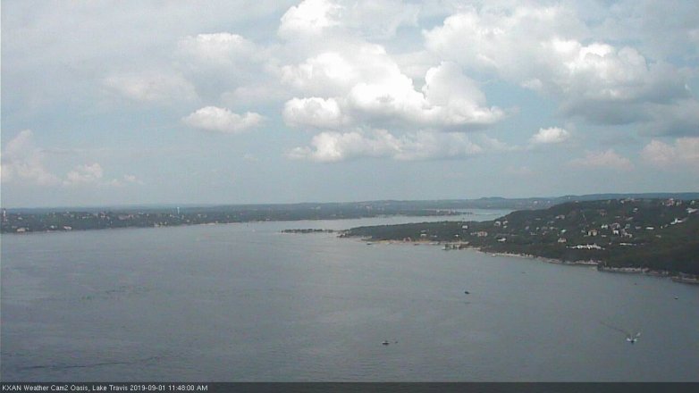 Lake Travis webcam, September 1, 2019 10:50 AM CT