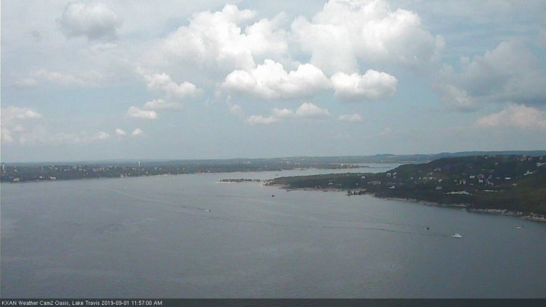Lake Travis webcam, September 1, 2019 11:00 AM CT