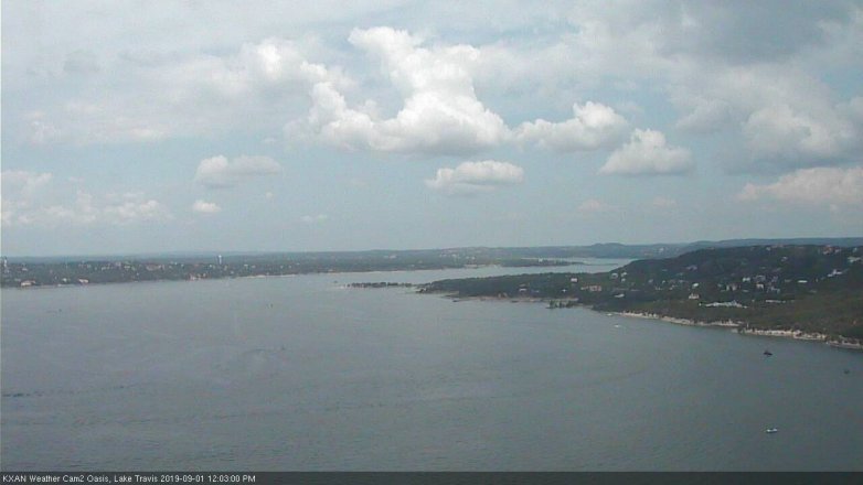 Lake Travis webcam, September 1, 2019 11:05 AM CT