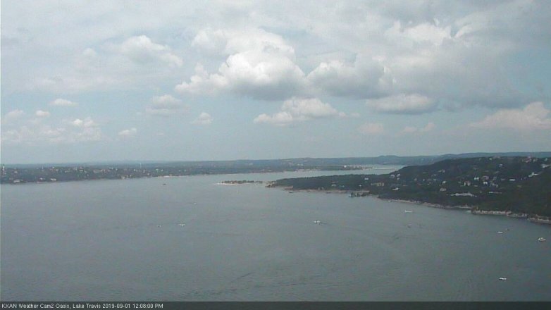 Lake Travis webcam, September 1, 2019 11:10 AM CT